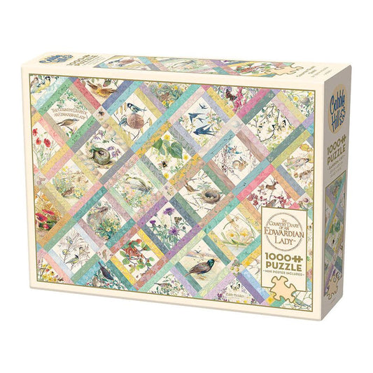 Cobble Hill Country Diary Quilt 1000 Piece Puzzle
