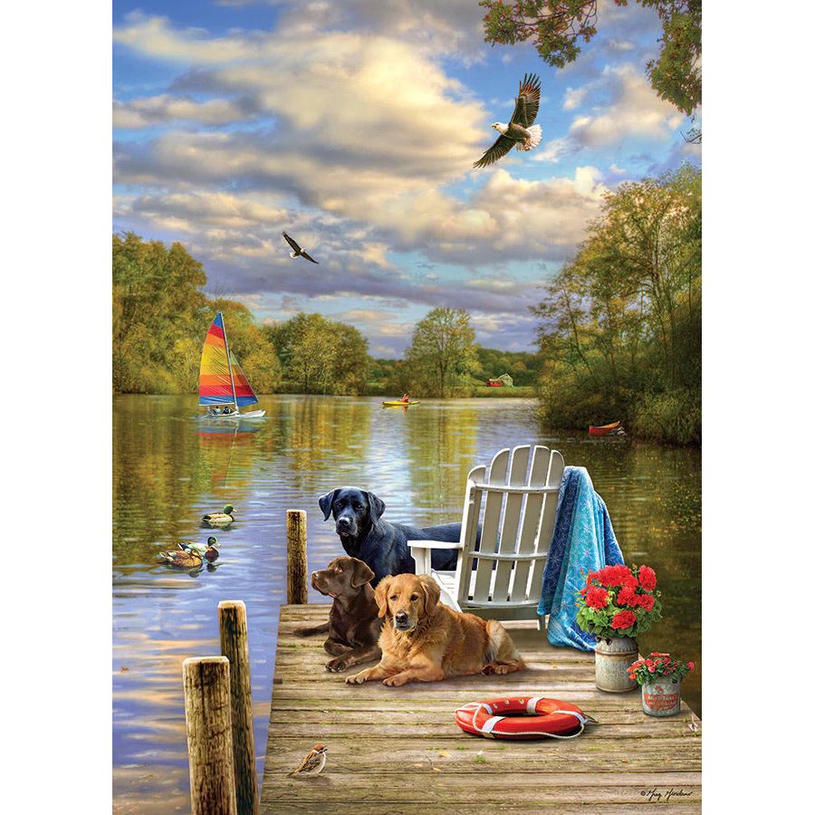 Cobble Hill Dog Day Afternoon 1000 Piece Puzzle