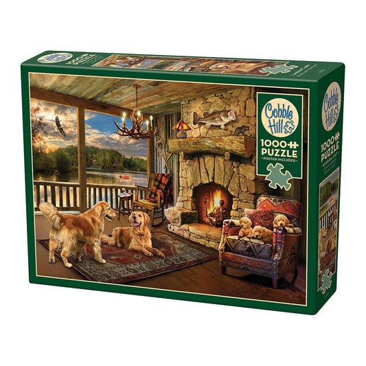 Cobble Hill Lakeside Cabin 1000 Piece Puzzle