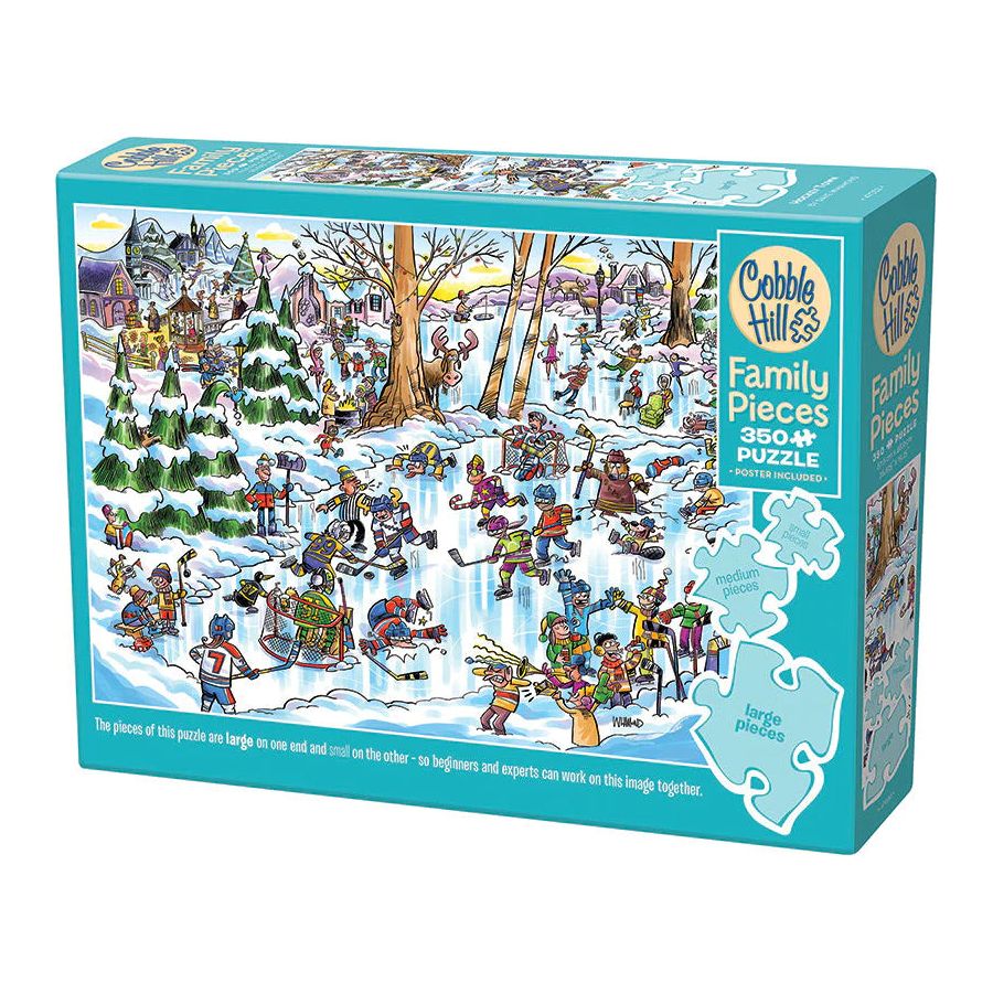 Cobble Hill Hockey Town Family Pieces 350 Piece Puzzle