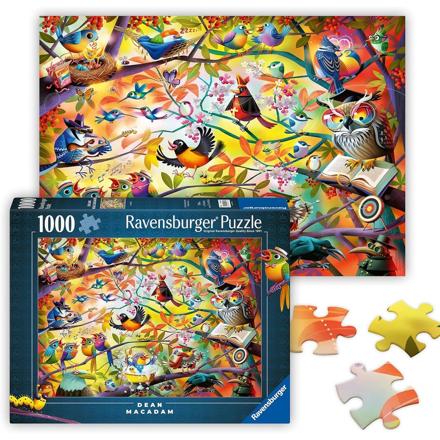 Ravensburger Busy Birdies 1000 Piece Puzzle