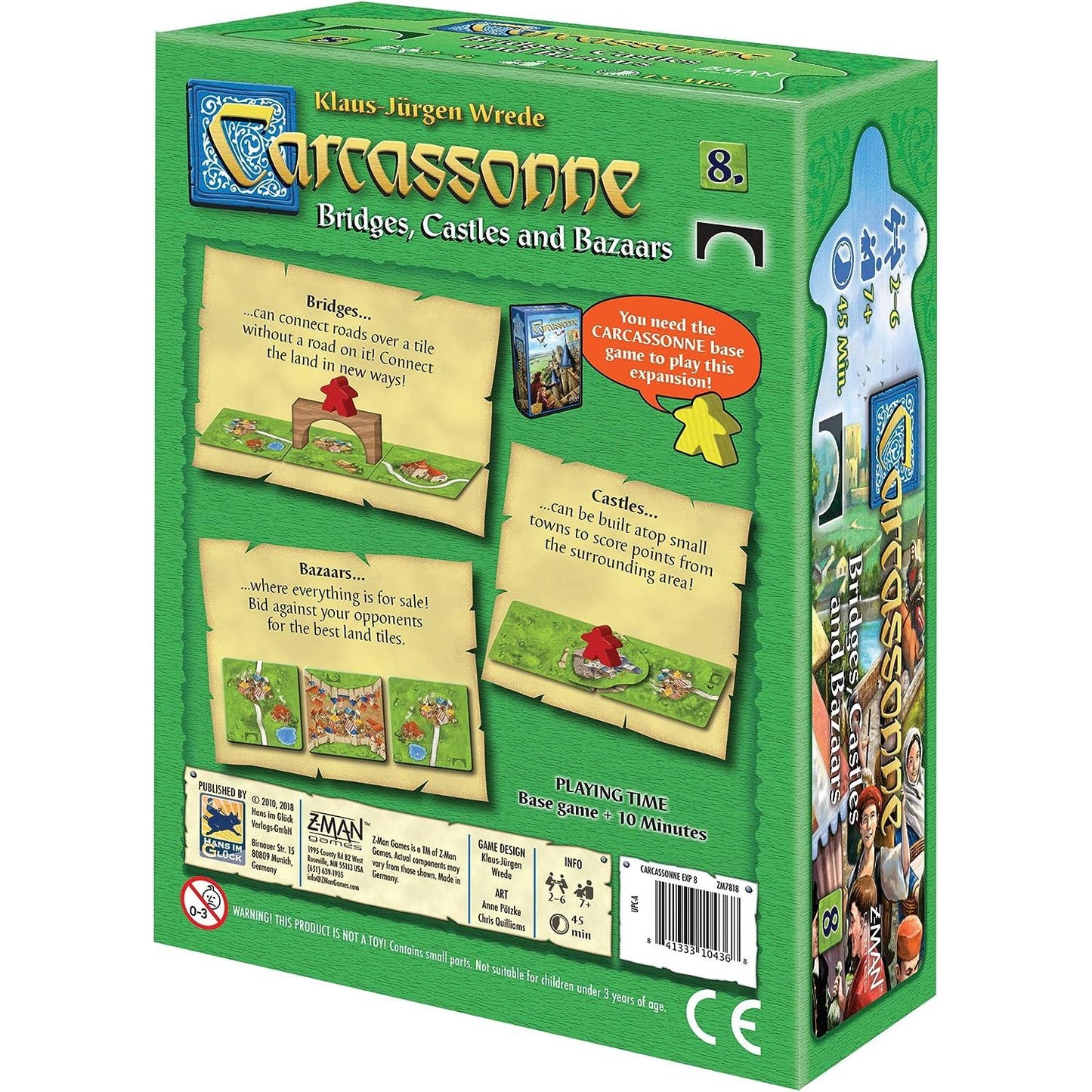 Carcassonne Expansion - Bridges, Castles & Bazaars