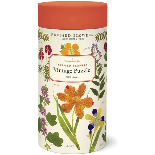 Cavallini & Co. - Pressed Flowers 1000 Piece Puzzle