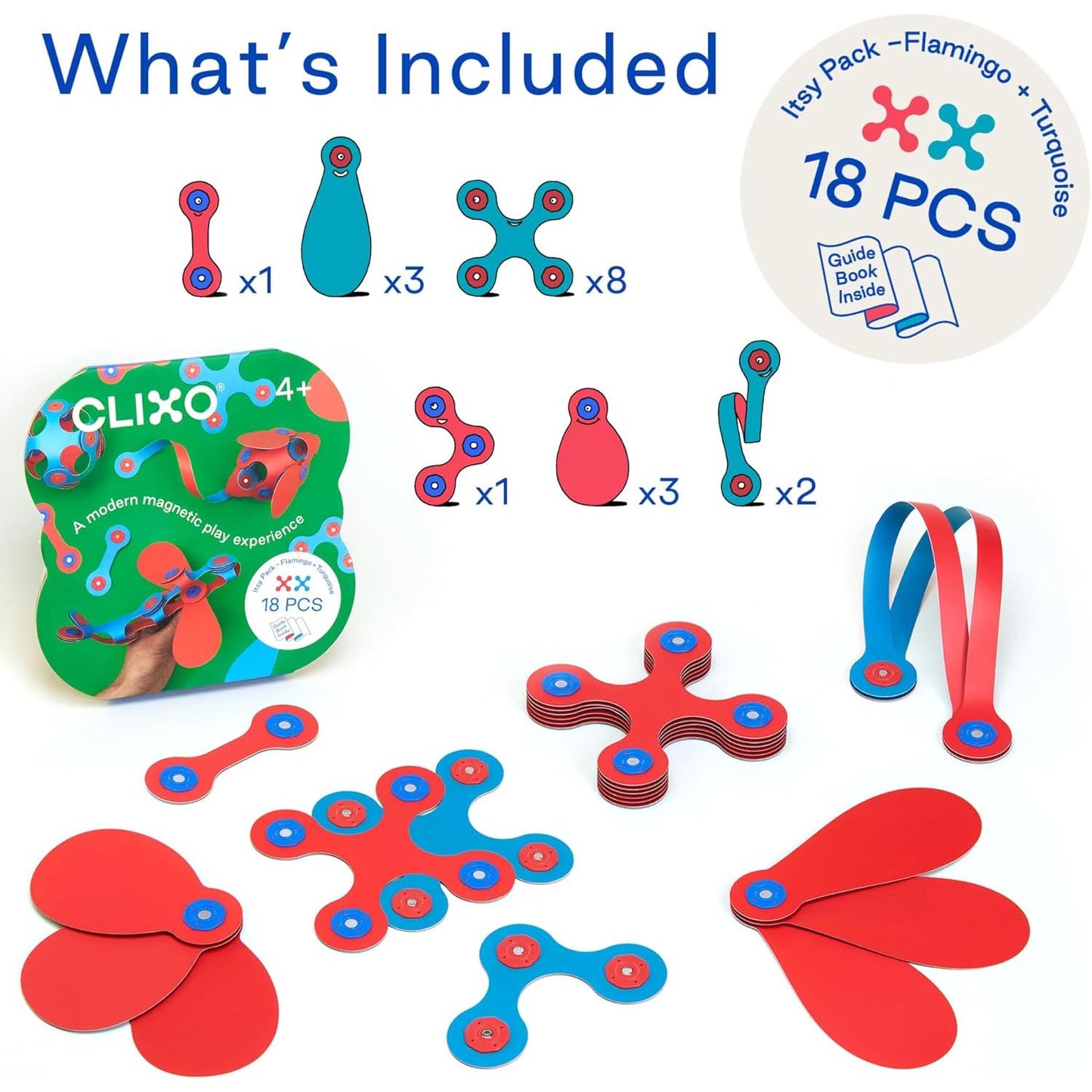 Clixo Itsy Pack 18 Pieces