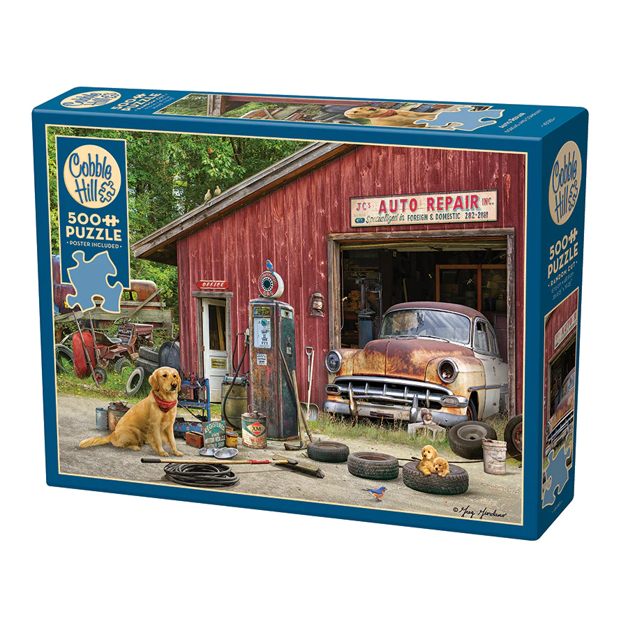 Cobble Hill Auto Repair 500 Piece Puzzle