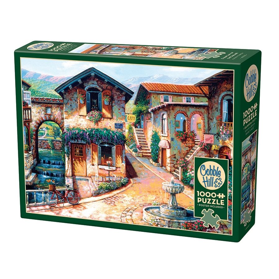 Cobble Hill Fountain on the Square 1000 Piece Puzzle