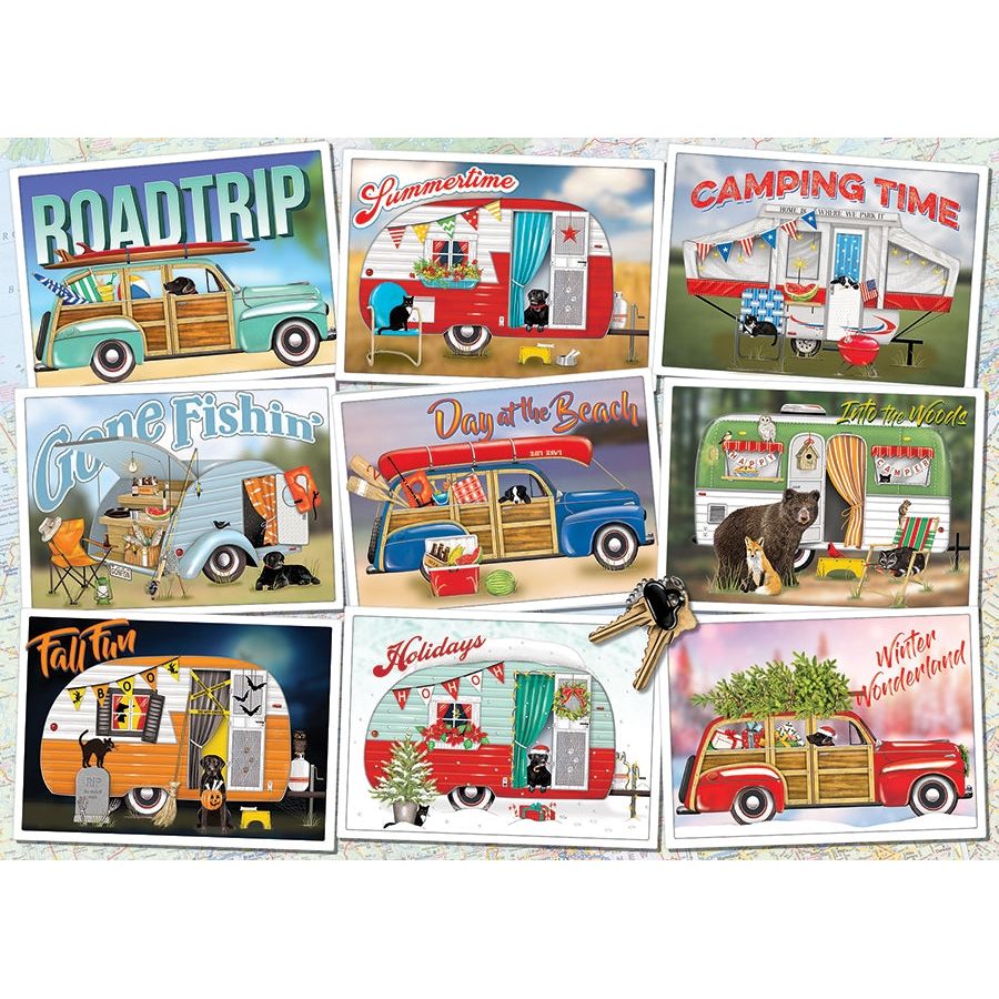 Cobble Hill Hitting the Road 1000 Piece Puzzle