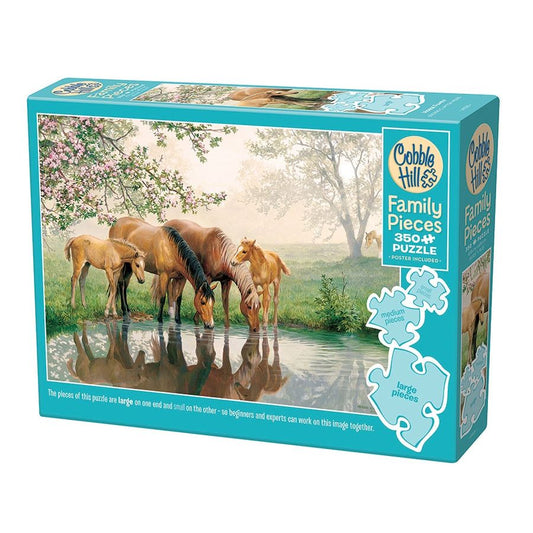 Cobble Hill Horse Family 350 Piece Puzzle