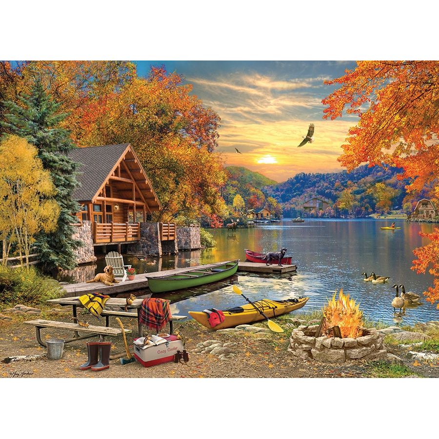 Cobble Hill Lakeside Retreat 1000 Piece Puzzle