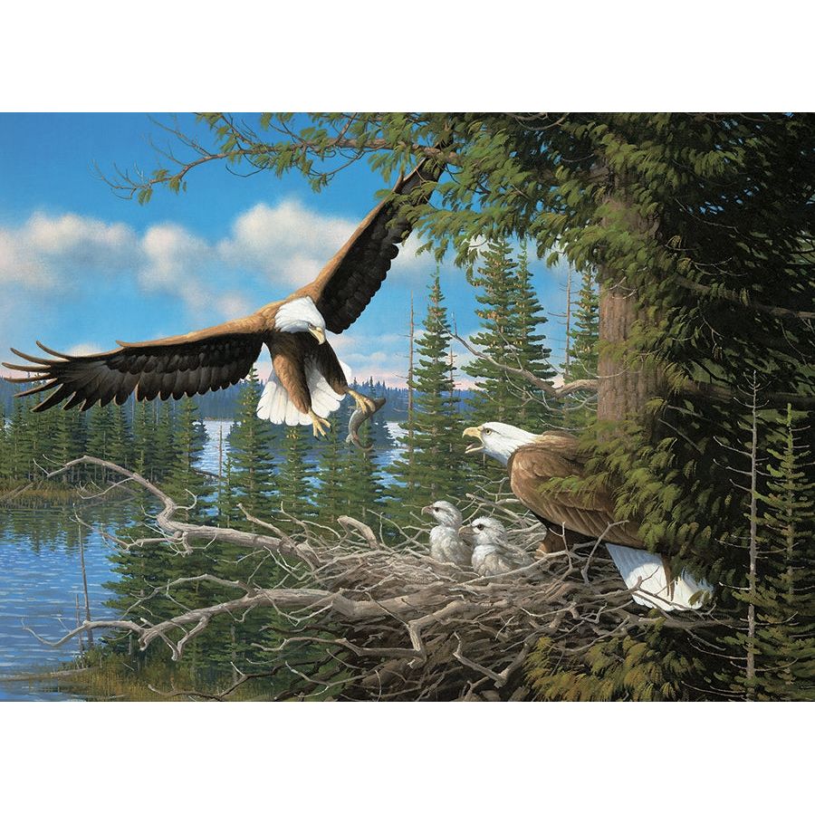 Cobble Hill Nesting Eagles 1000 Piece Puzzle