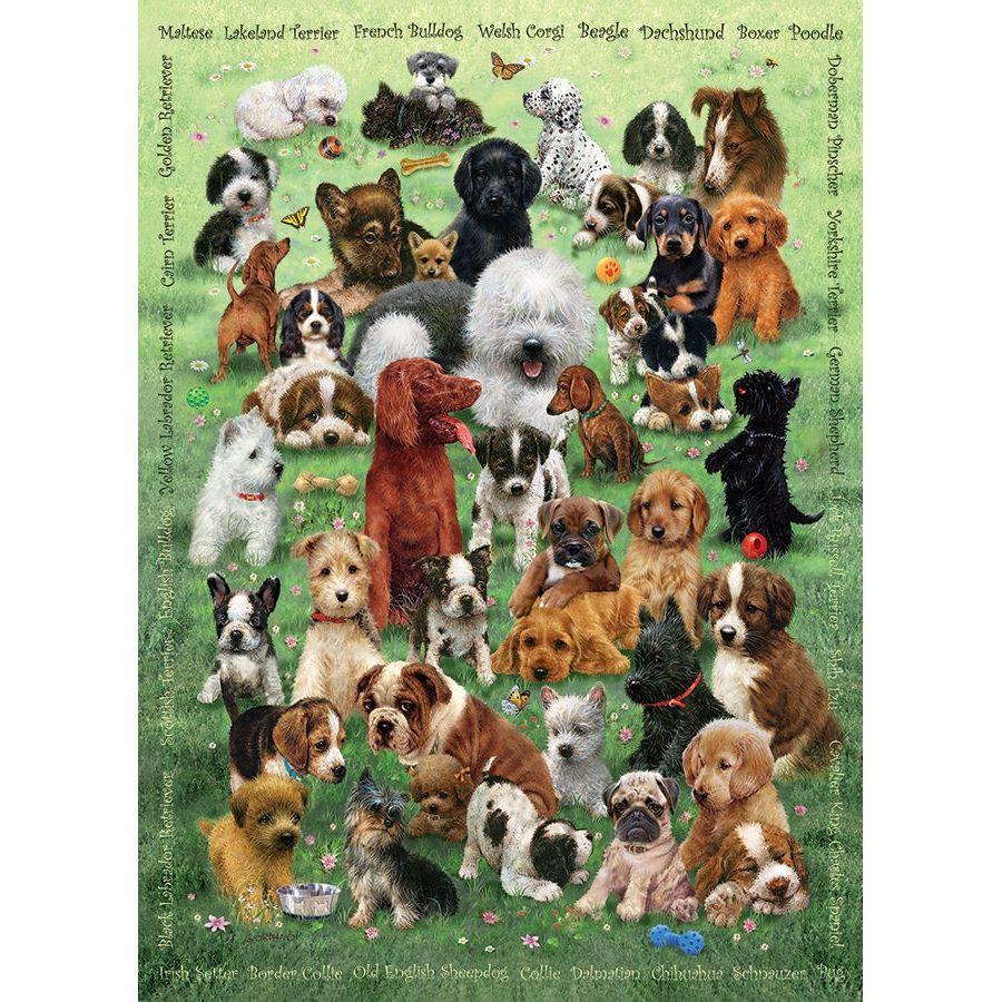 Cobble Hill Puppy Love 350 Piece Puzzle