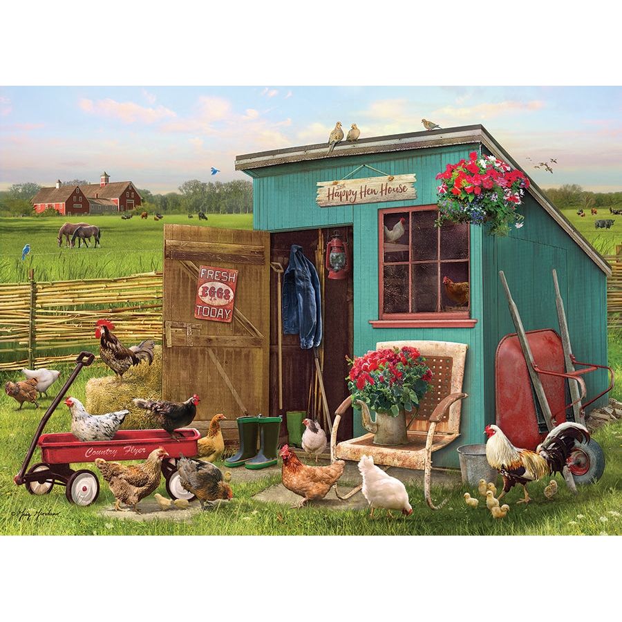 Cobble Hill The Happy Hen House 1000 Piece Puzzle
