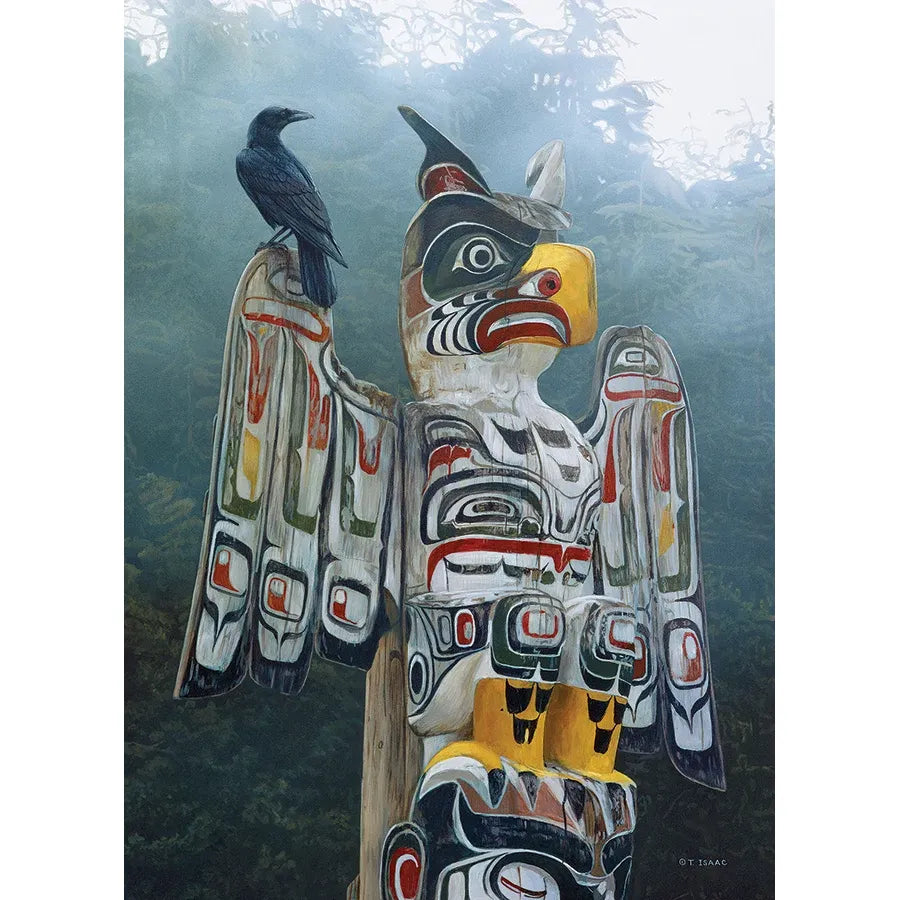 Cobble Hill Totem Pole in the Mist 1000 Piece Puzzle