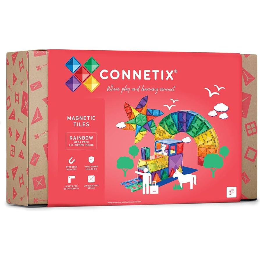 Connetix 212 Piece Rainbow Mega Pack