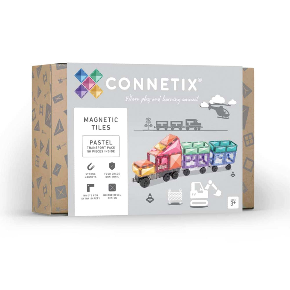 Connetix 50 Piece Pastel Transport Pack
