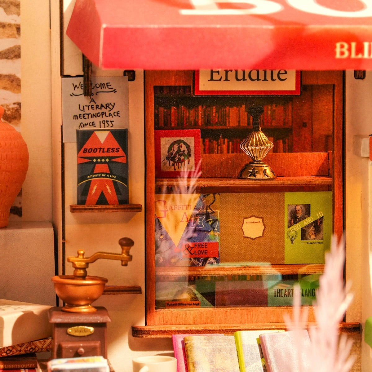 Rolife DIY Miniature House Corner Bookstore