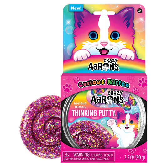 Crazy Aaron's 4" Tin - Curious Kitten