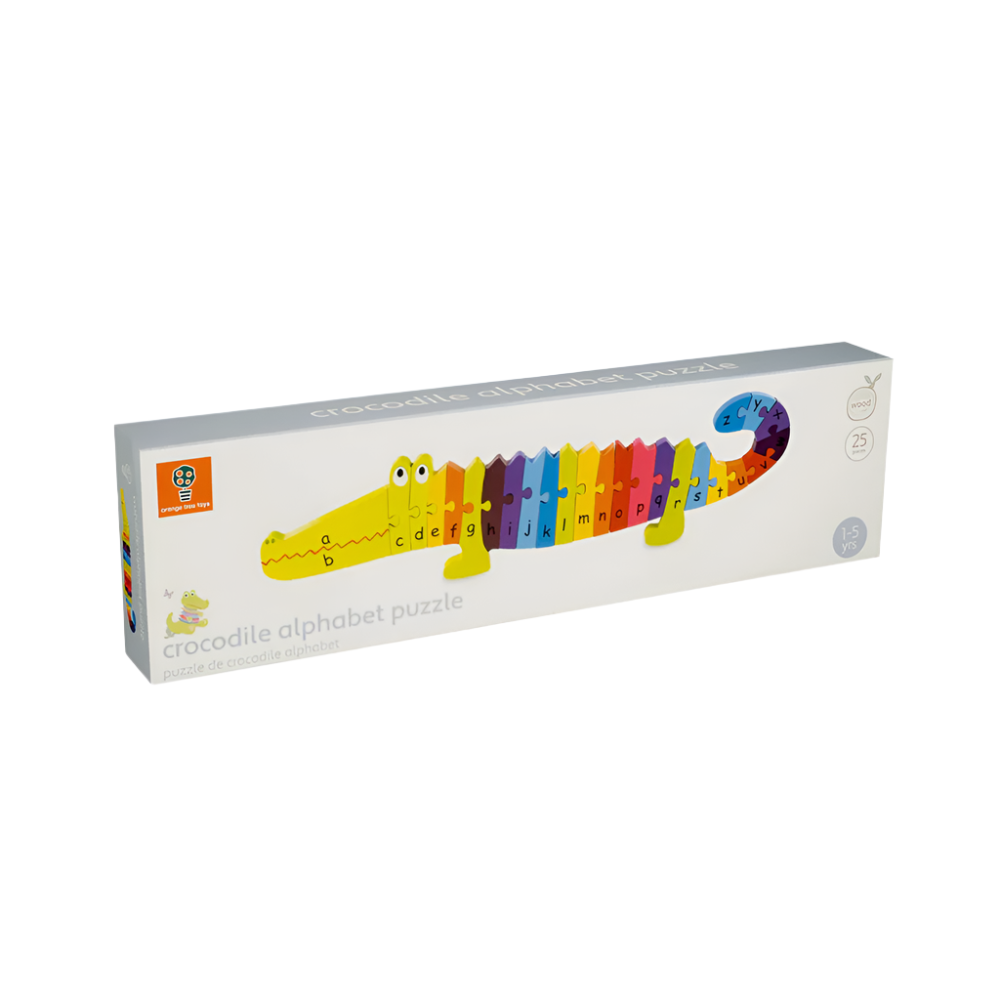 Orange Tree Toys Crocodile Alphabet Wooden Puzzle