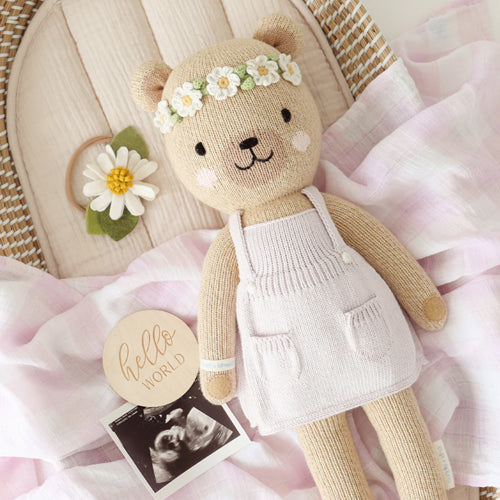 Cuddle+Kind Signature Collection Olivia The Honey Bear Flower Crown - 13"