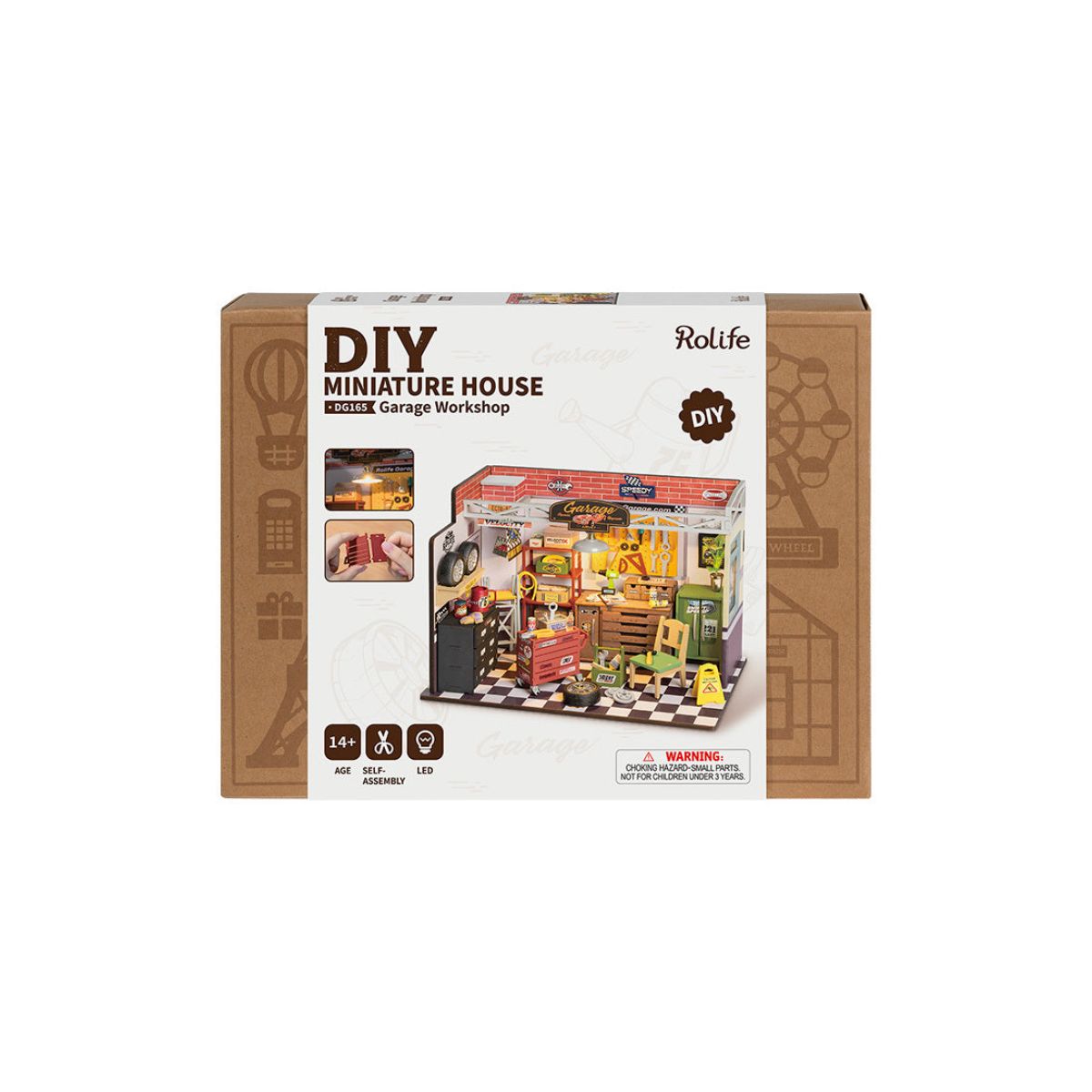 Rolife DIY Miniature House Garage Workshop