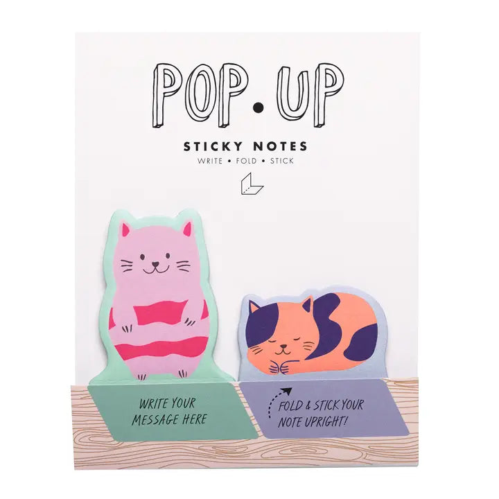 Girl of All Work Cats Pop Up Sticky Notes