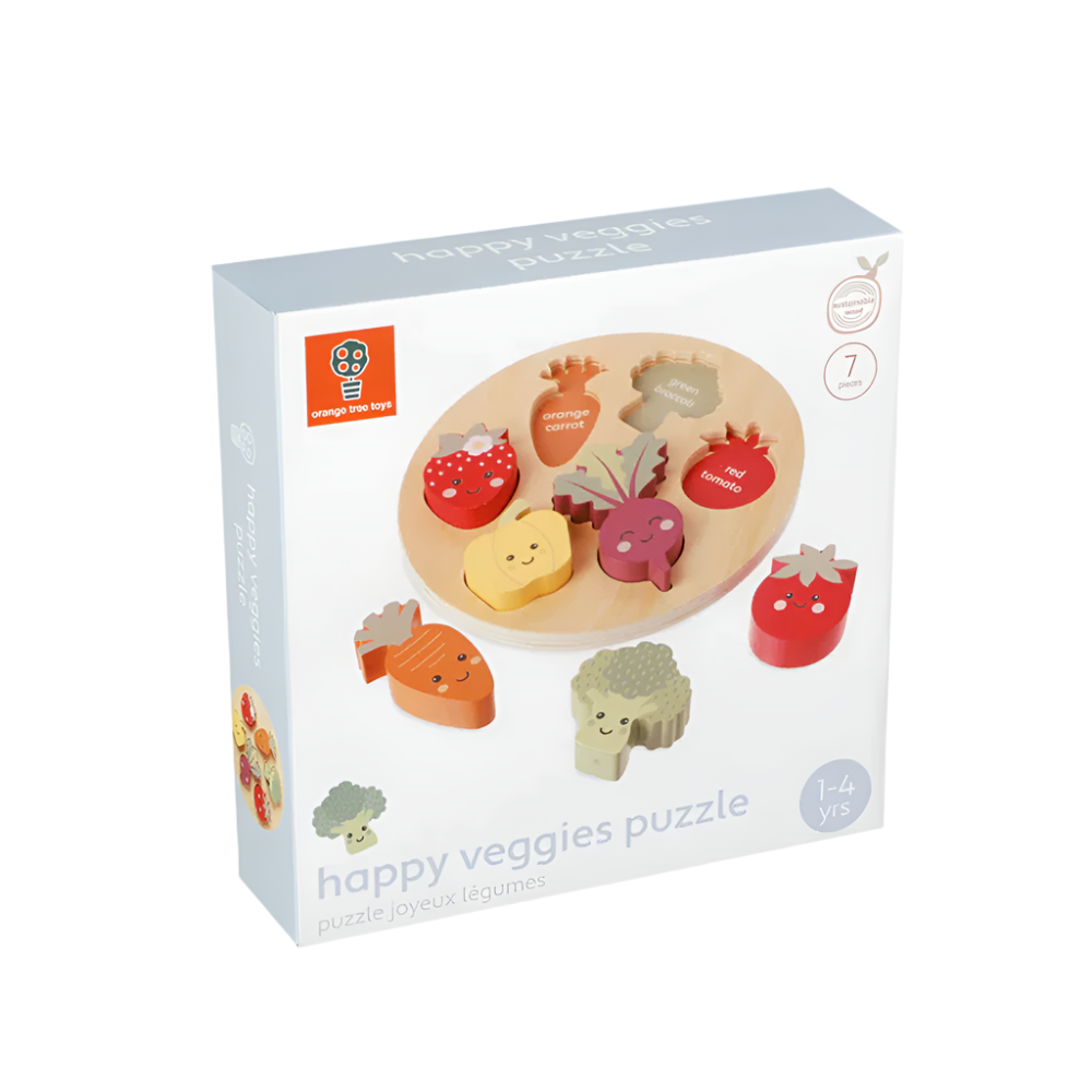 Orange Tree Toys Happy Veggies Wooden Puzzle