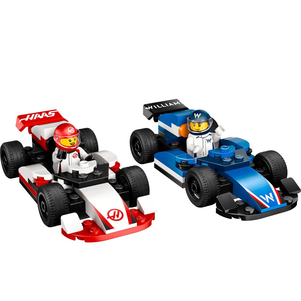 Lego City F1 Williams Racing & Haas F1 Race Cars