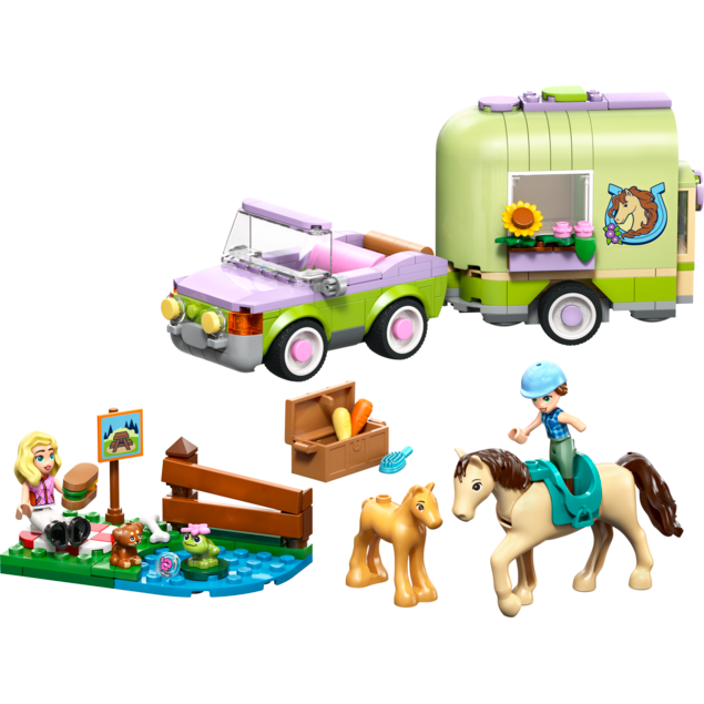 Lego Friends Horse and Baby Foal Trailer