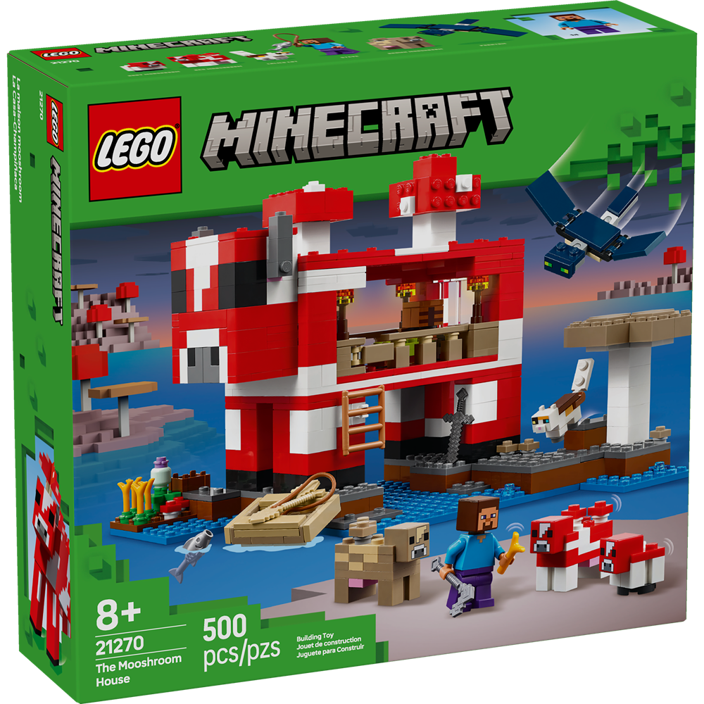 Lego Minecraft The Mooshroom House - Treehouse Toy Co. Lego Minecraft The Mooshroom House - Treehouse Toy Co.
