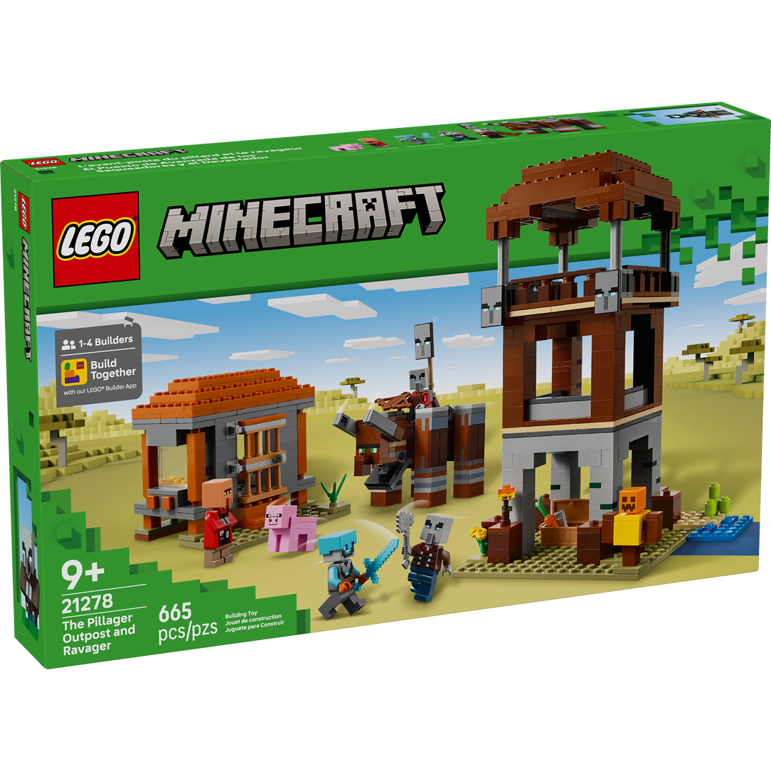 Lego Minecraft The Pillager Outpost and Ravager