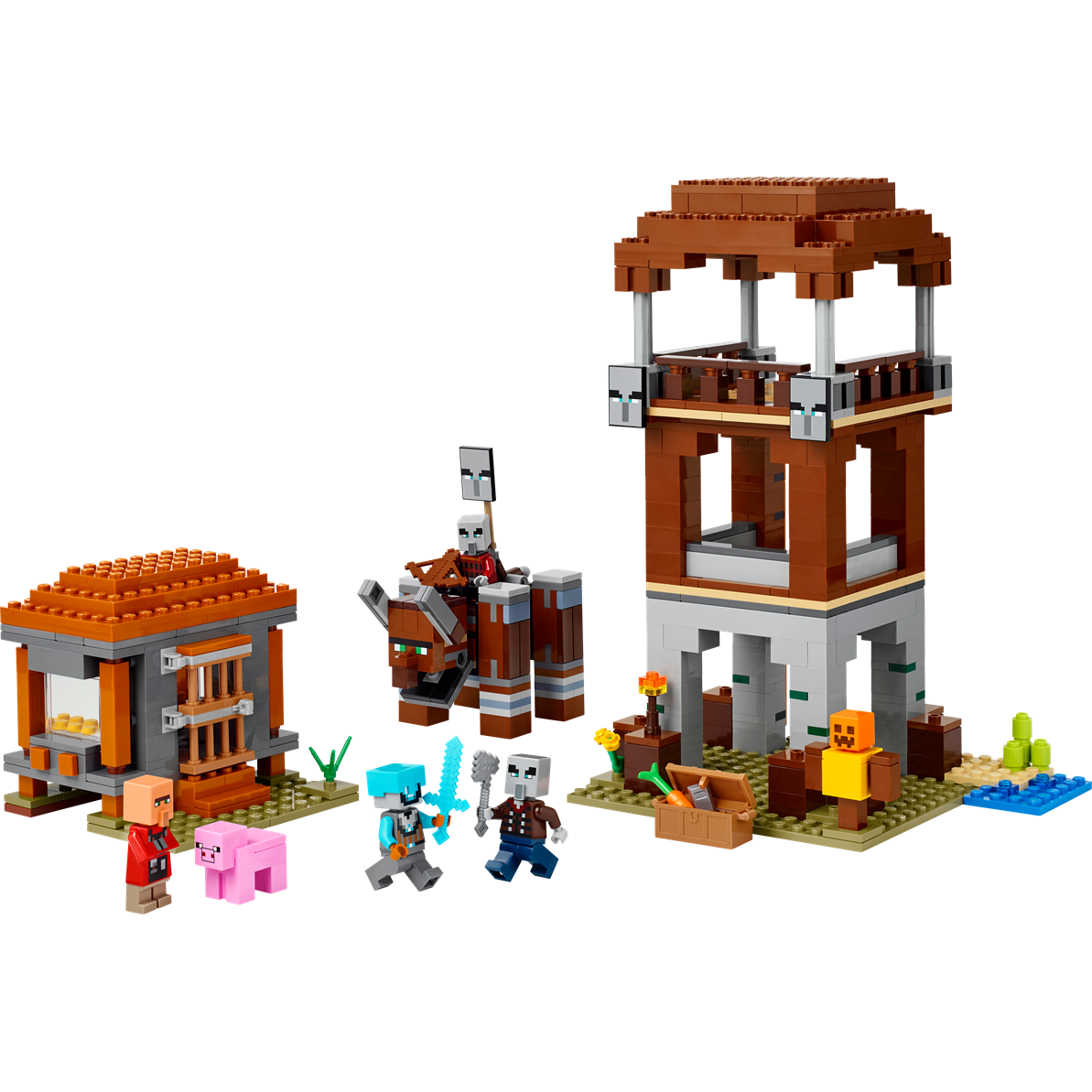 Lego Minecraft The Pillager Outpost and Ravager