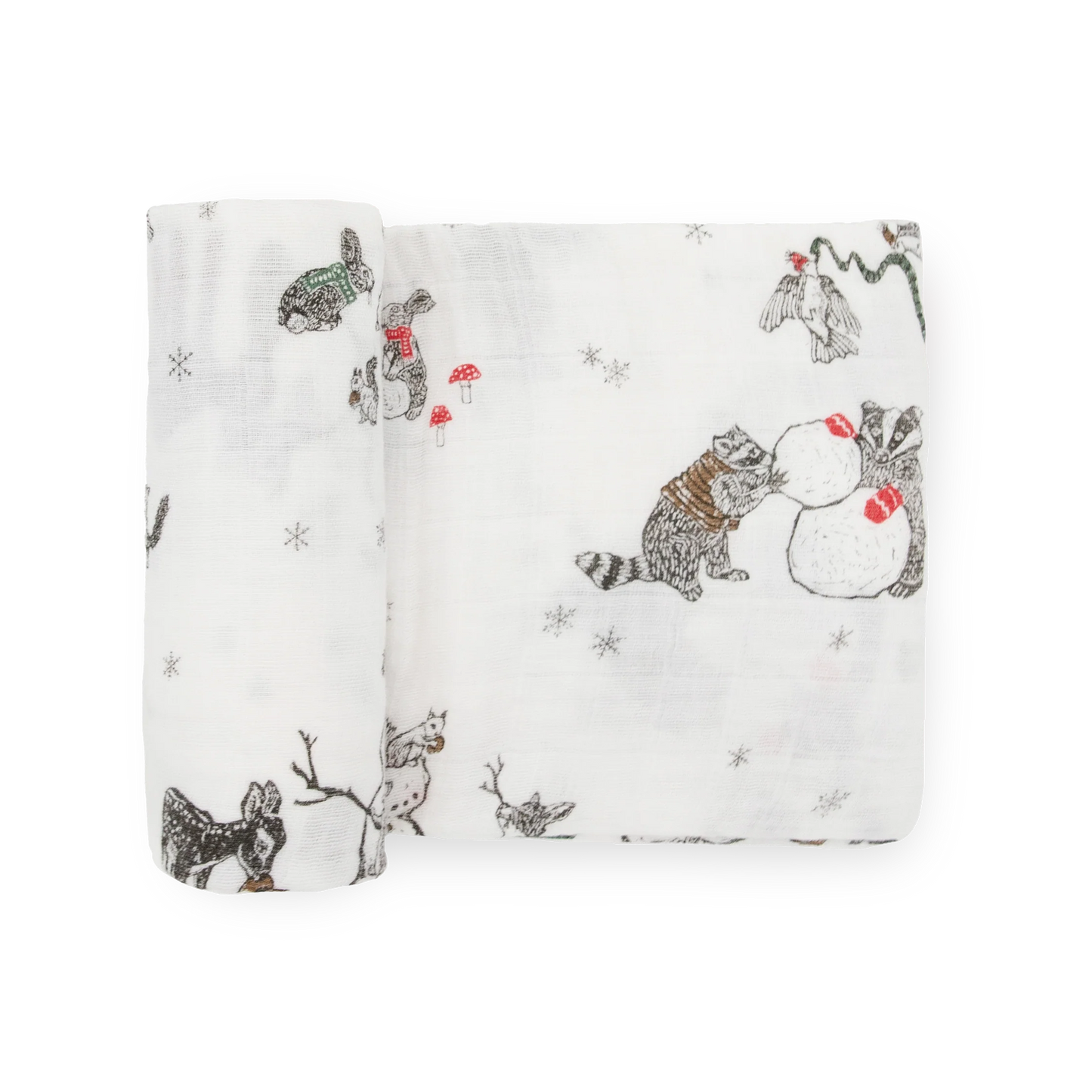 Little Unicorn Cotton Muslin Swaddle Snow Day