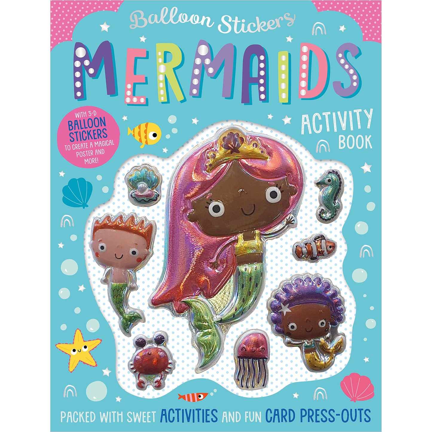 Make Believe Ideas Books Balloon Stickers Activity Book - Mermaids