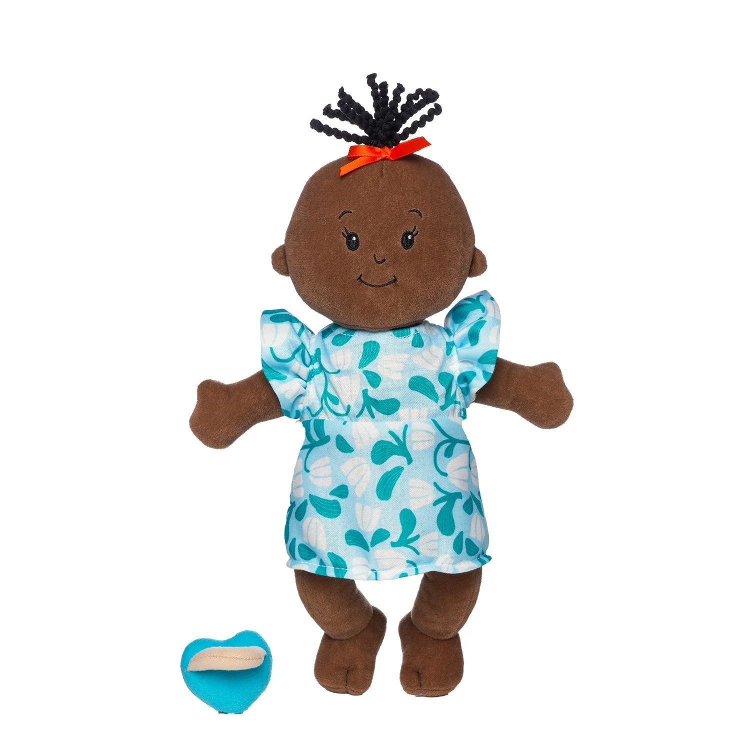 Manhattan Toy Co Wee Baby Stella Brown with Black Wavy Tuft Treehouse Toy Co