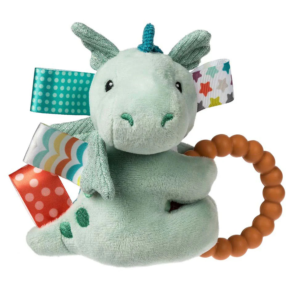 Mary Meyer Taggies Baby Rattle Dax Dragon Teether