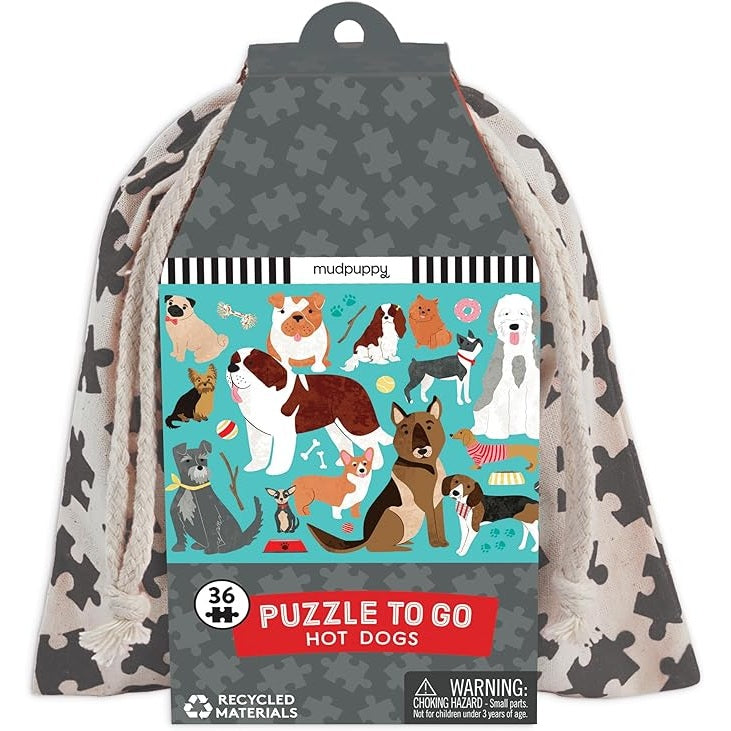 Mudpuppy Puzzle To Go - Hot Dogs