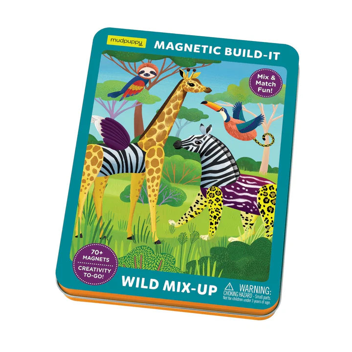 Mudpuppy Wild Mix-Up Magnetic Build-It