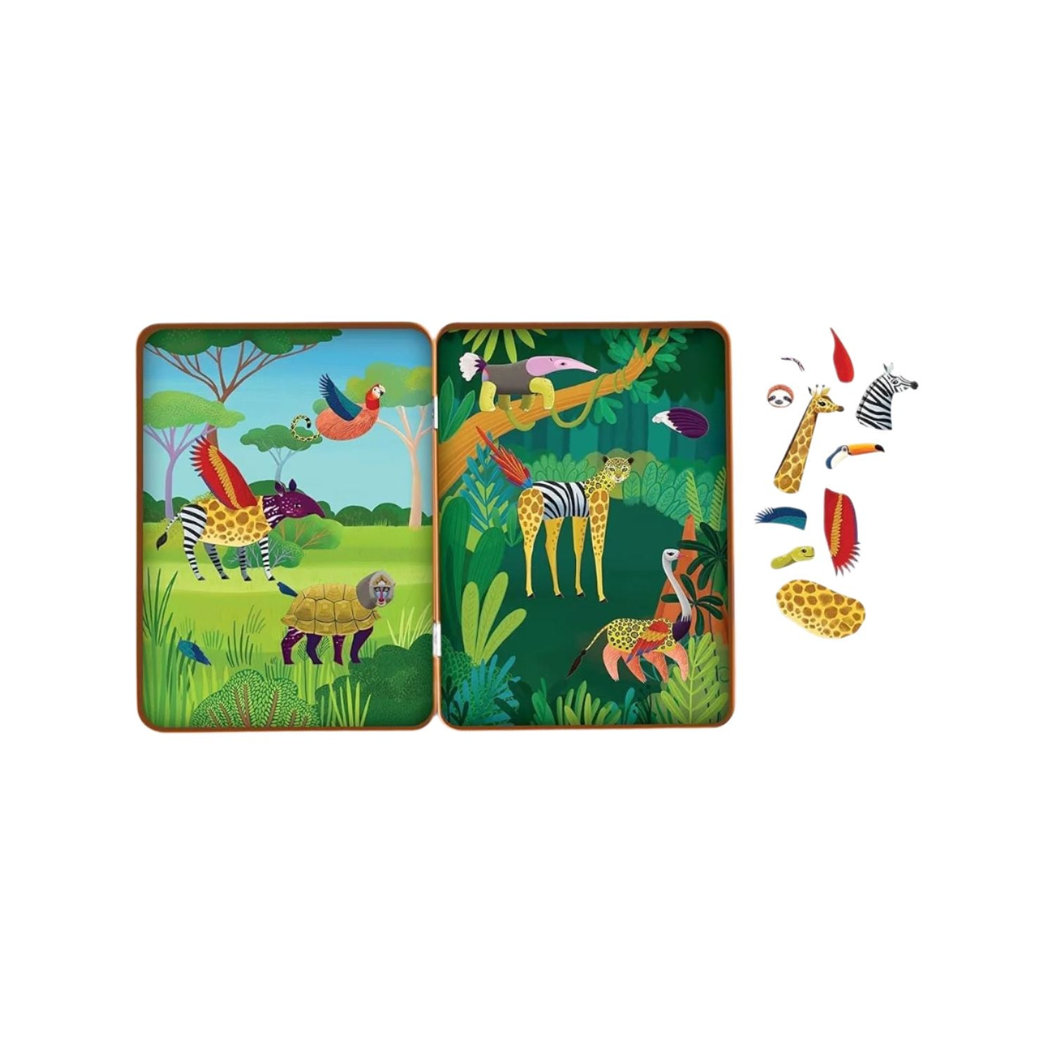 Mudpuppy Wild Mix-Up Magnetic Build-It