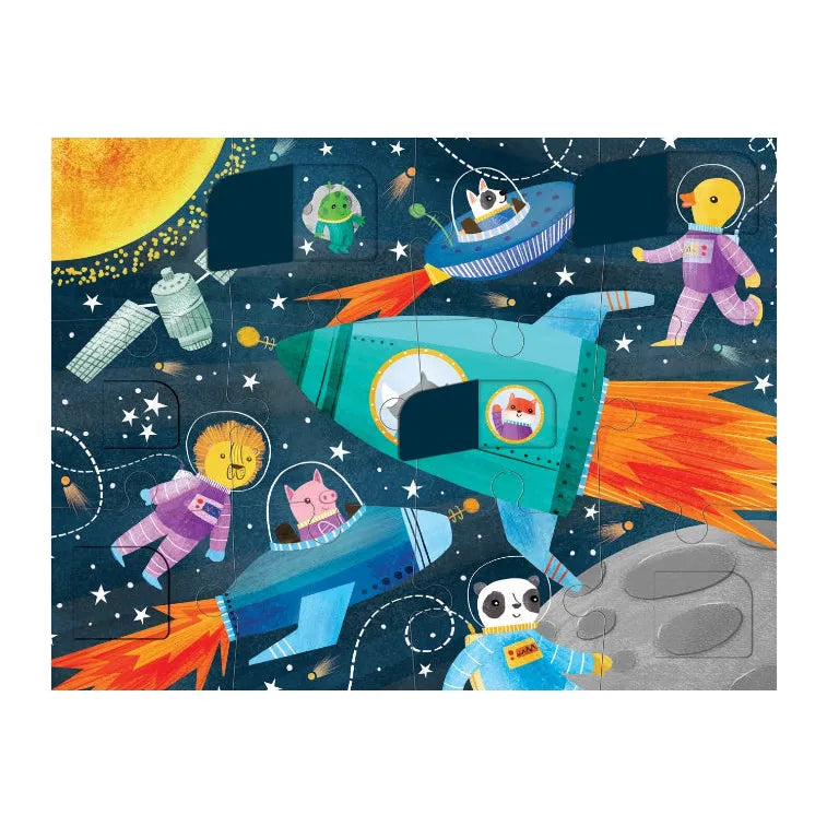 Mudpuppy Blast Off! Lift-the-Flap Puzzle