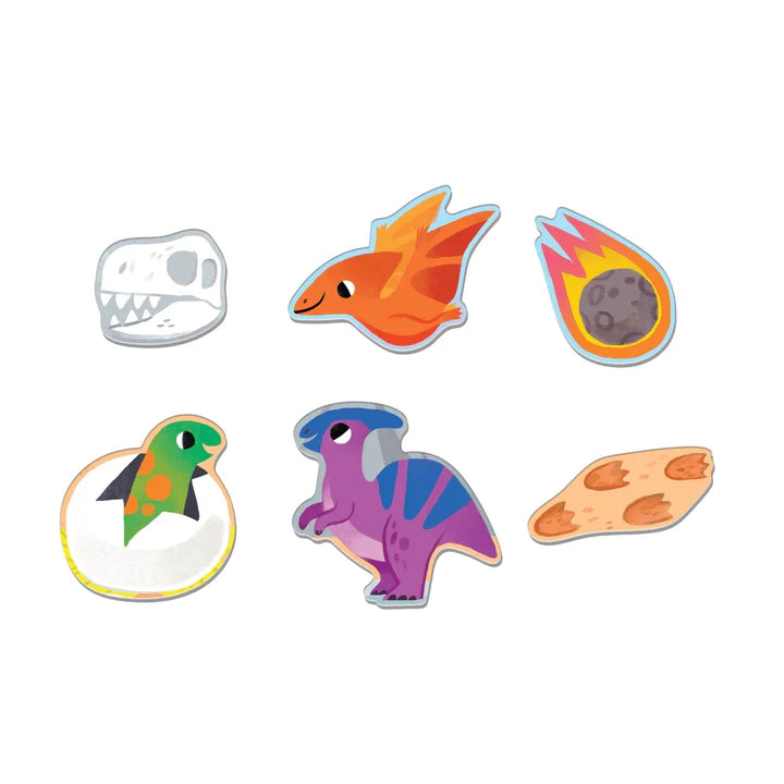 Mudpuppy Dinosaur Park 25 Piece Floor Puzzle With Shaped Pieces