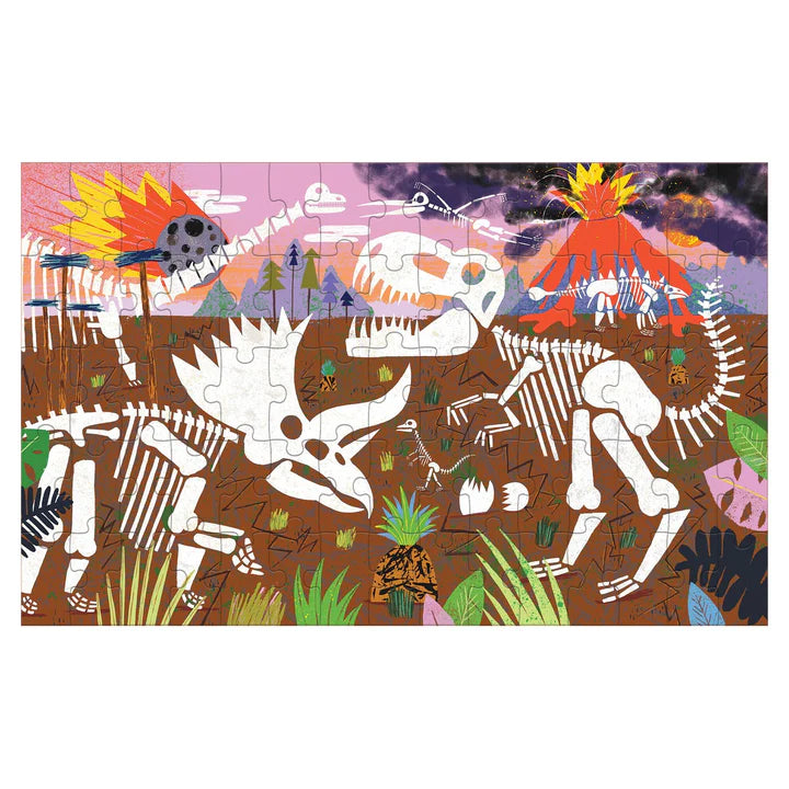 Mudpuppy Dinosaur Roar 75 Piece Puzzle