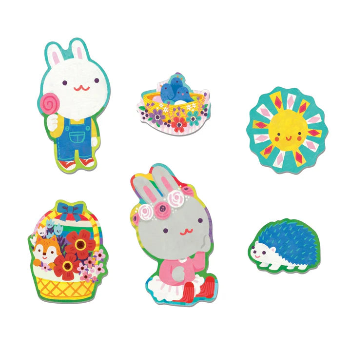Mudpuppy Garden Bunnies 25 Piece Floor Puzzle