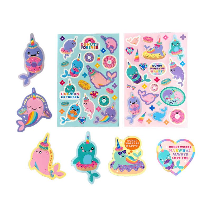 Ooly Stickiville Nom Nom Narwals Scented Stickers