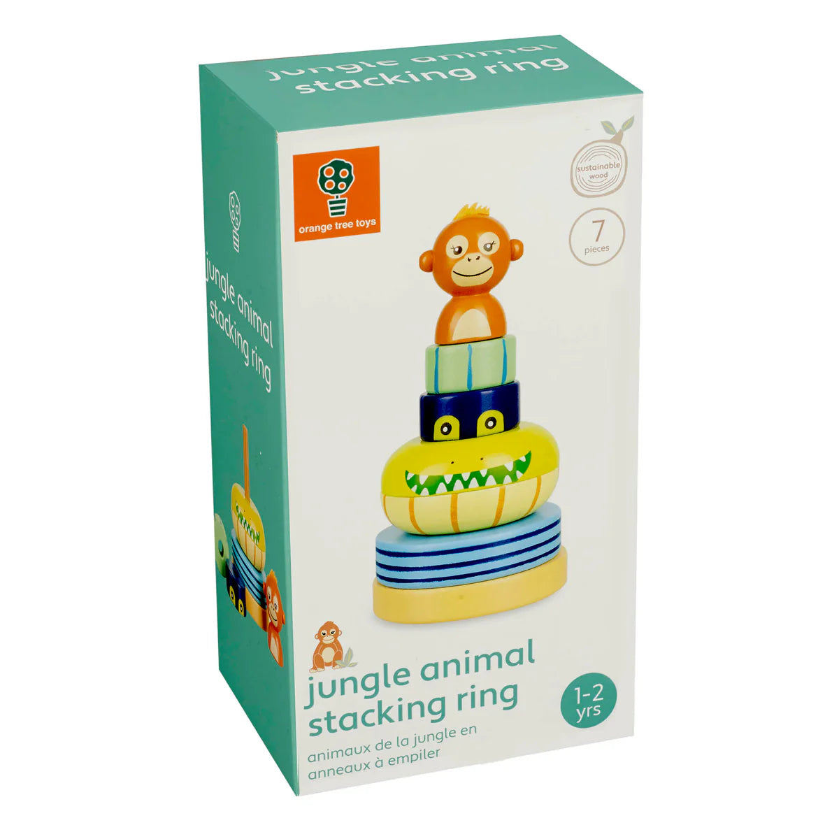 Orange Tree Toys Jungle Animals Stacking Ring