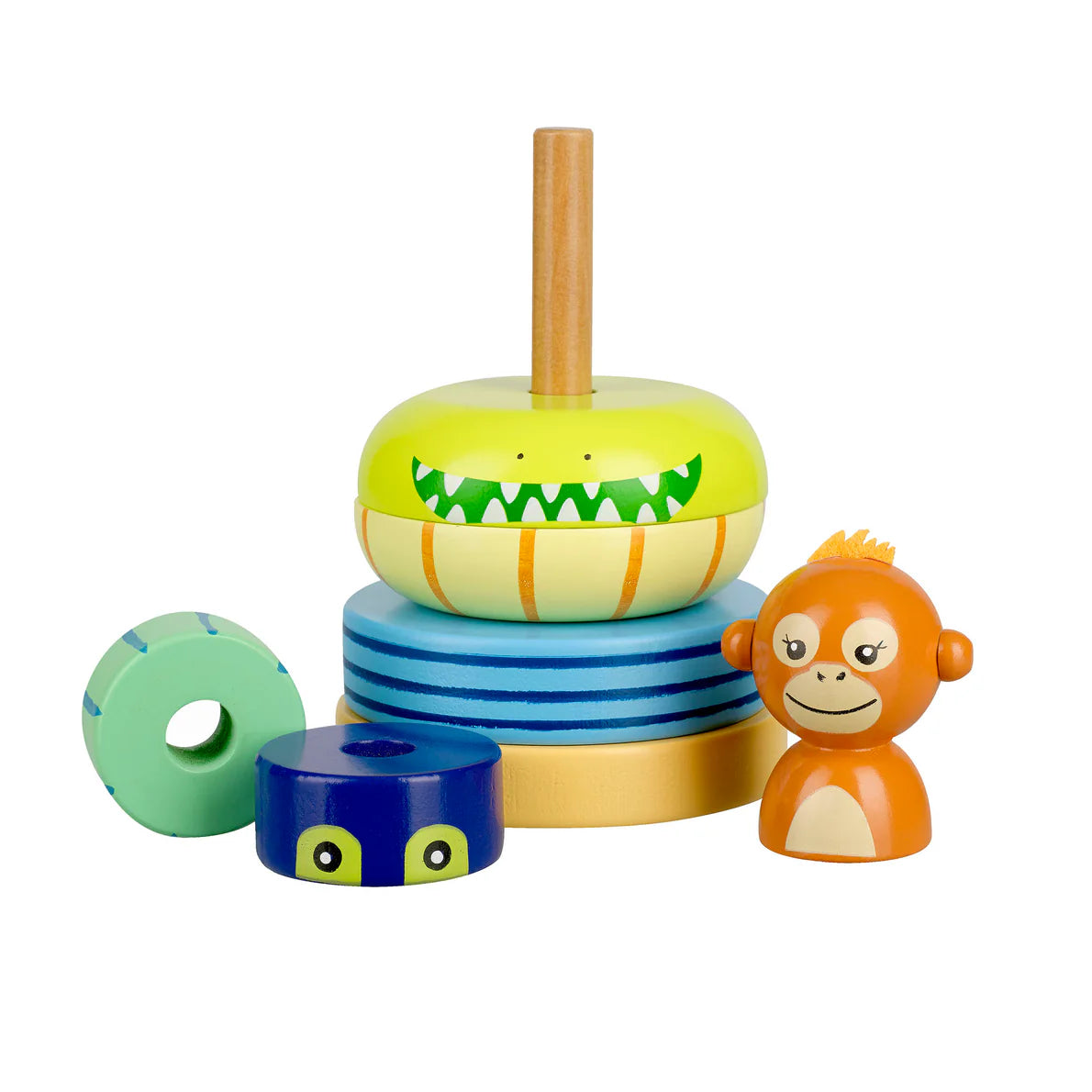 Orange Tree Toys Jungle Animals Stacking Ring