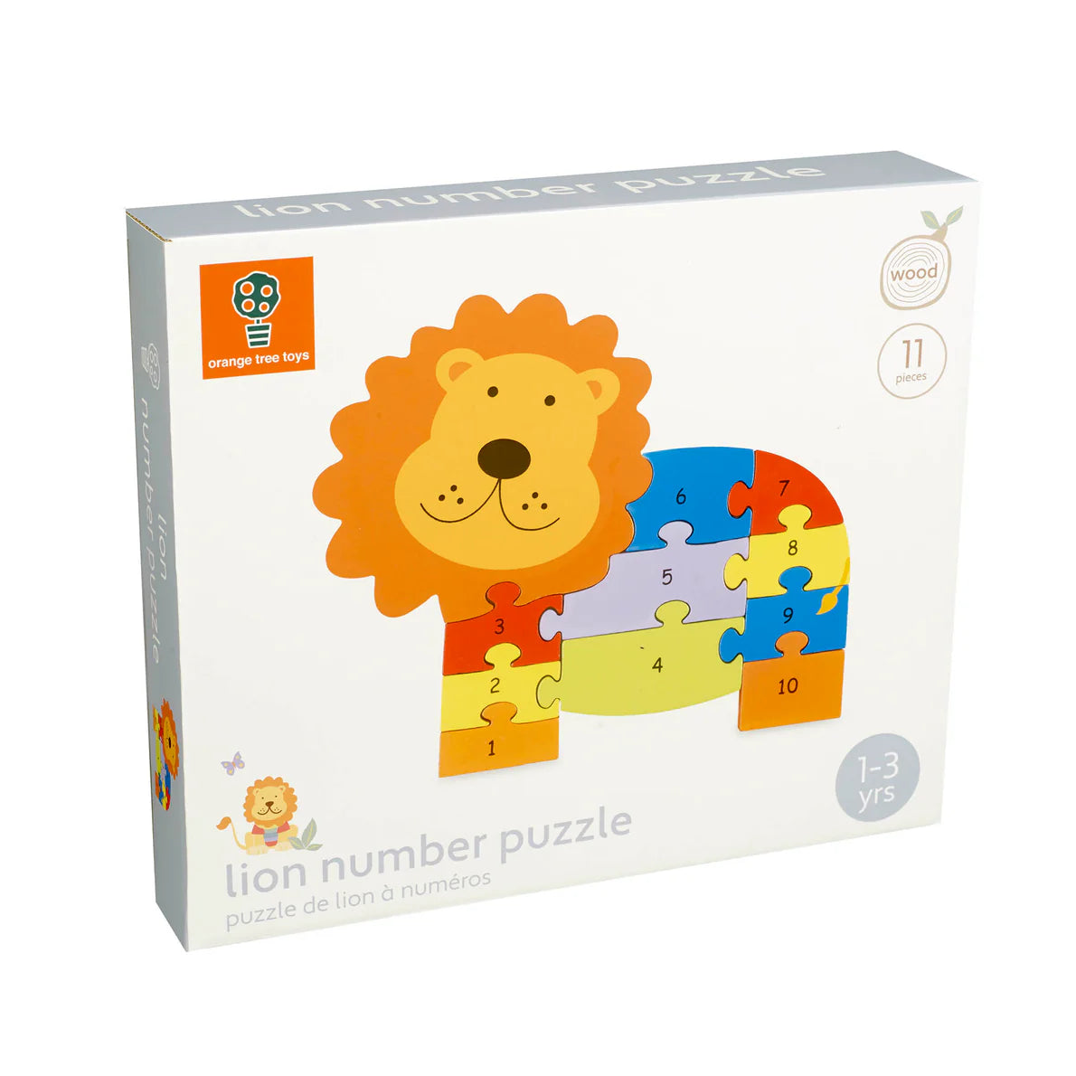 Orange Tree Toys Lion Number Puzzle