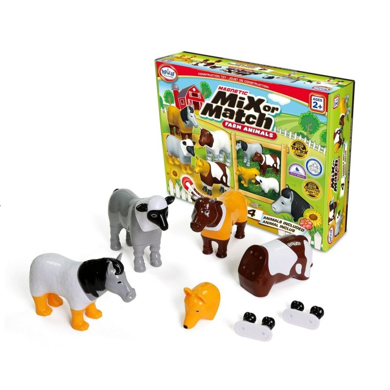 Popular Playthings Mix or Match Farm Animals