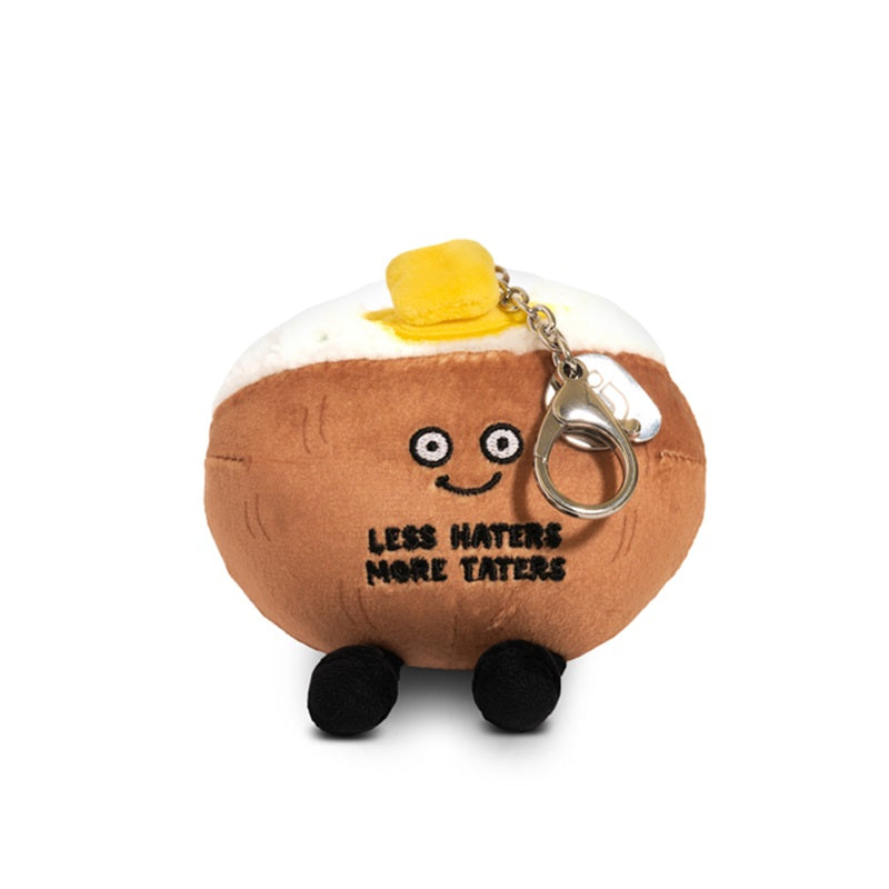 Punchkins "Less Haters More Taters" Potato Plush Bag Charm