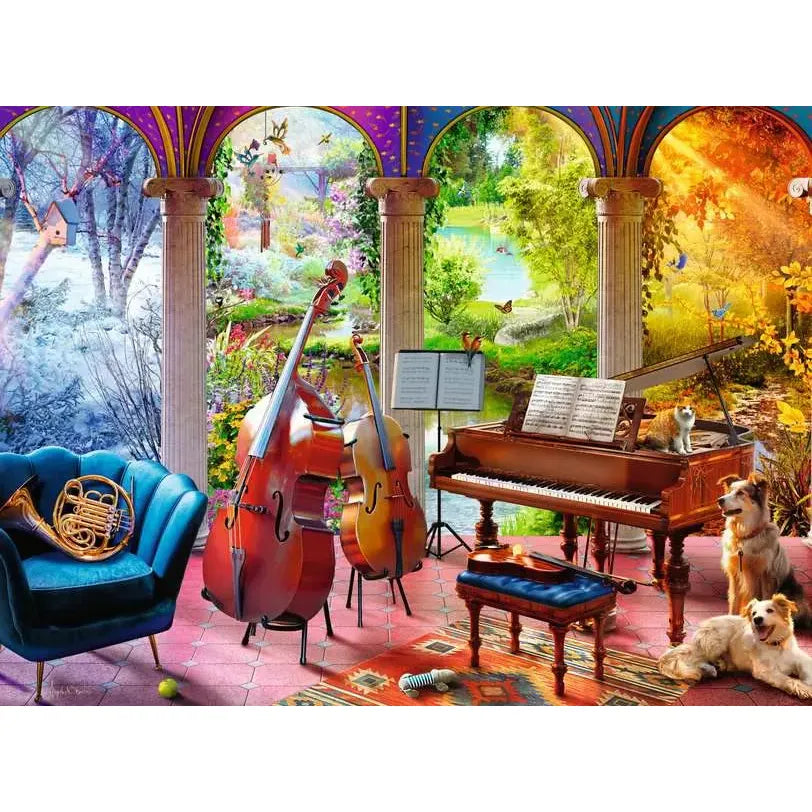 Ravensburger Feel Well & Puzzle: Four Seasons Music 100 Piece Puzzle