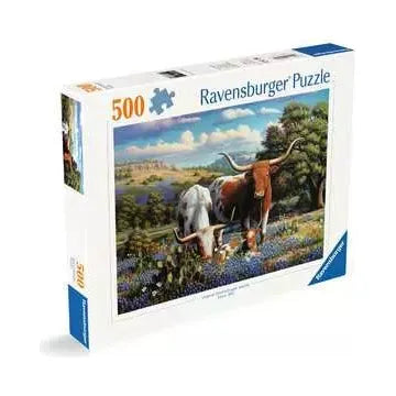 Ravensburger Loving Longhorns 500 Piece Puzzle